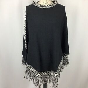 Do Everything In Love Fringe Sweater Poncho